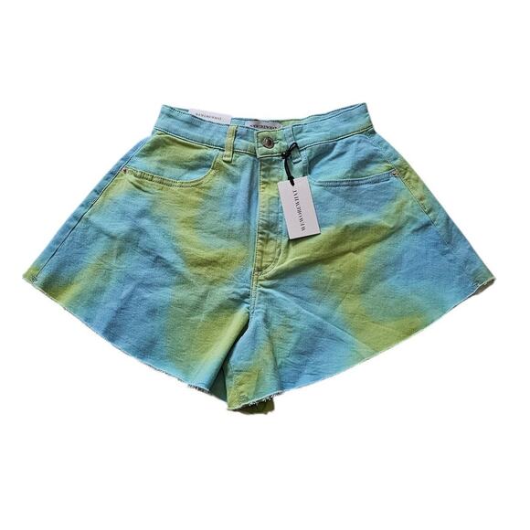 WeWoreWhat Flare Bell Shorts Size 25  Tie Dye NWT - Picture 2 of 8